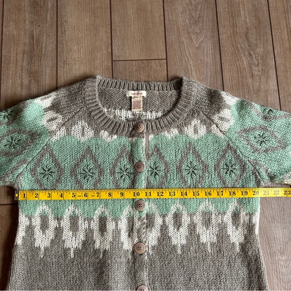 Sundance Beaded Mohair Wool Button Down Sweater - Picture 4 of 5
